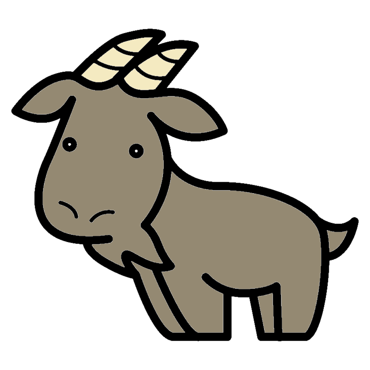 Illustrated goat image
